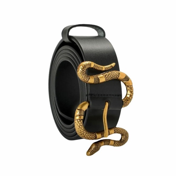 GUCCI Leather Snake Belt - Picture 1 of 16